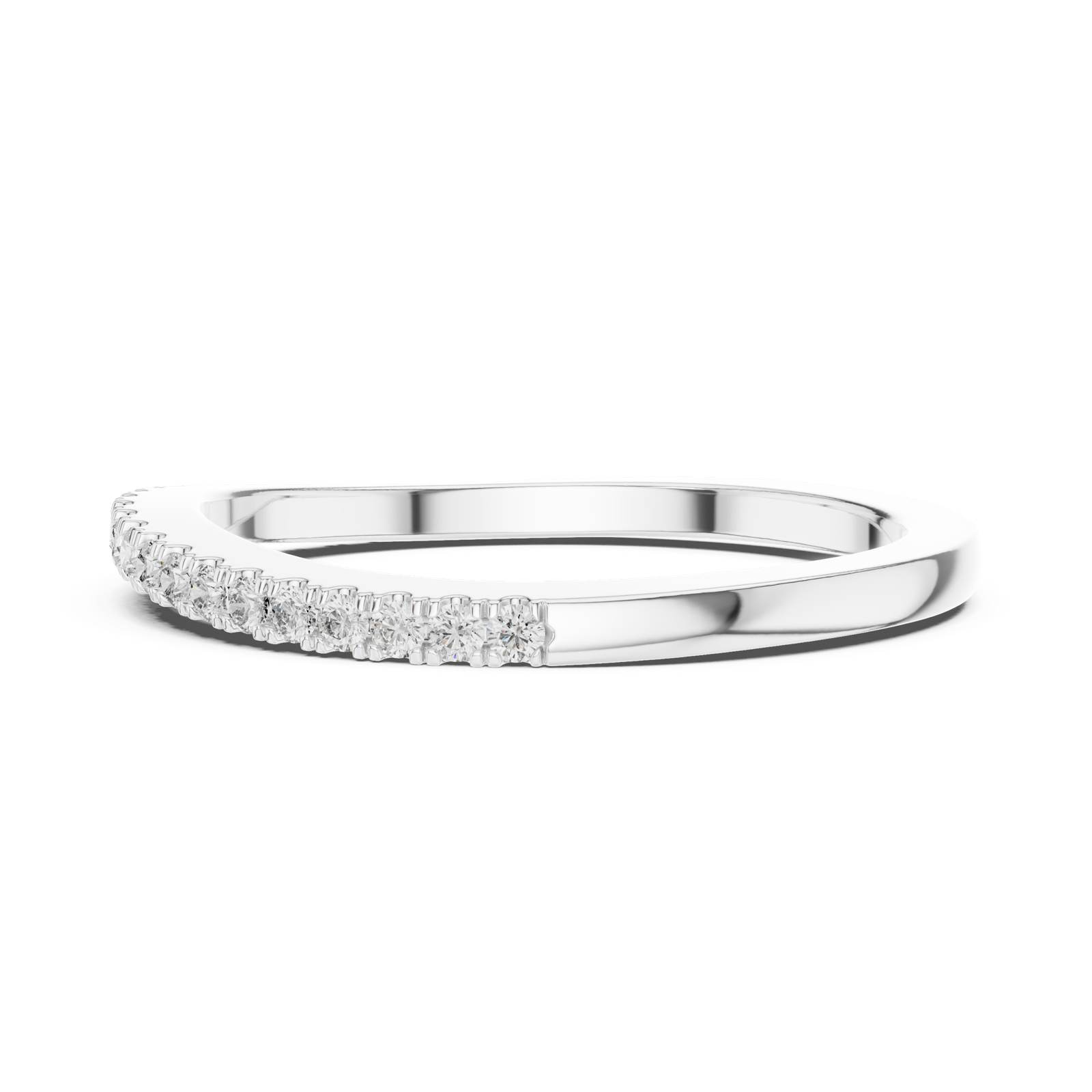 Gold Ring L03-811, White Gold, view 3