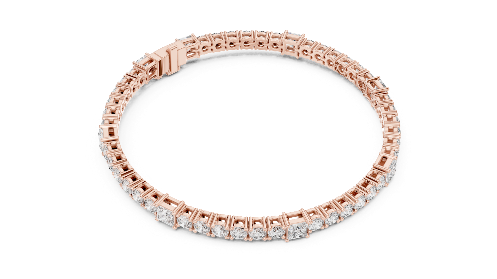 Gold Bracelet GLBR-0014, Rose Gold, view 2