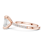Gold Ring DDLR-891, Rose Gold, view 3