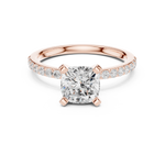 Gold Ring DDLR-885, Rose Gold, view 4