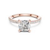 Gold Ring DDLR-885, Rose Gold, view 4