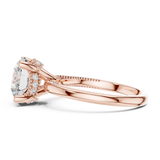 Gold Ring DDLR-175, Rose Gold, view 3