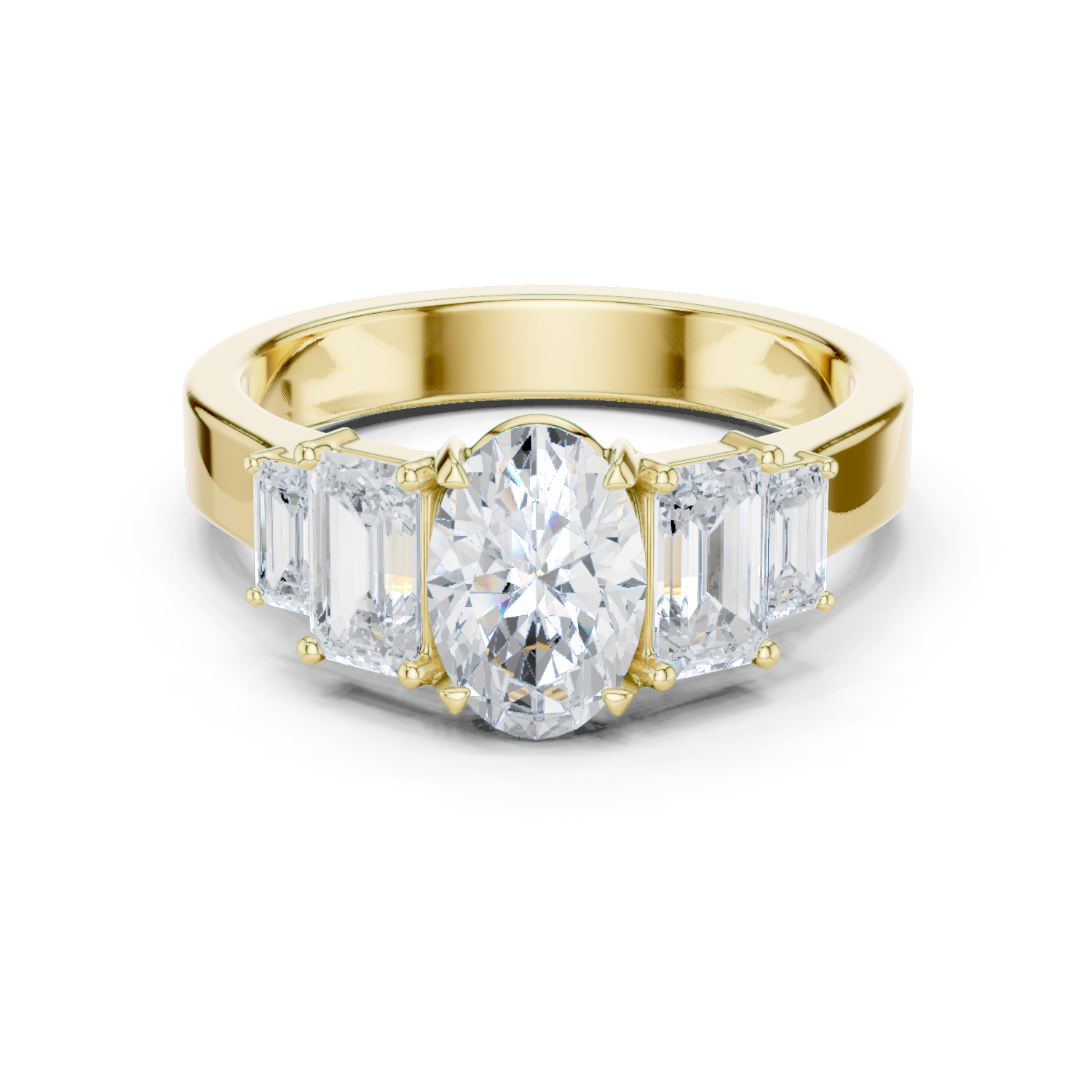 Gold Ring DDLR-1063, Yellow Gold