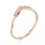 Gold Ring HLR-199, Rose Gold, view 2