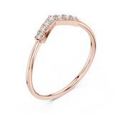 Gold Ring HLR-199, Rose Gold, view 2