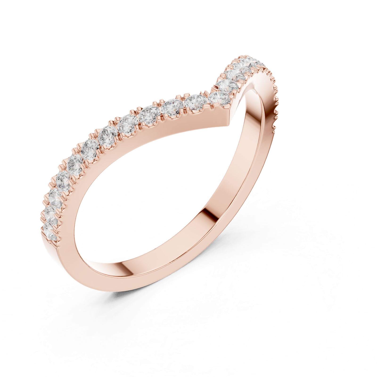 Gold Ring DDLR-1117, Rose Gold, view 2