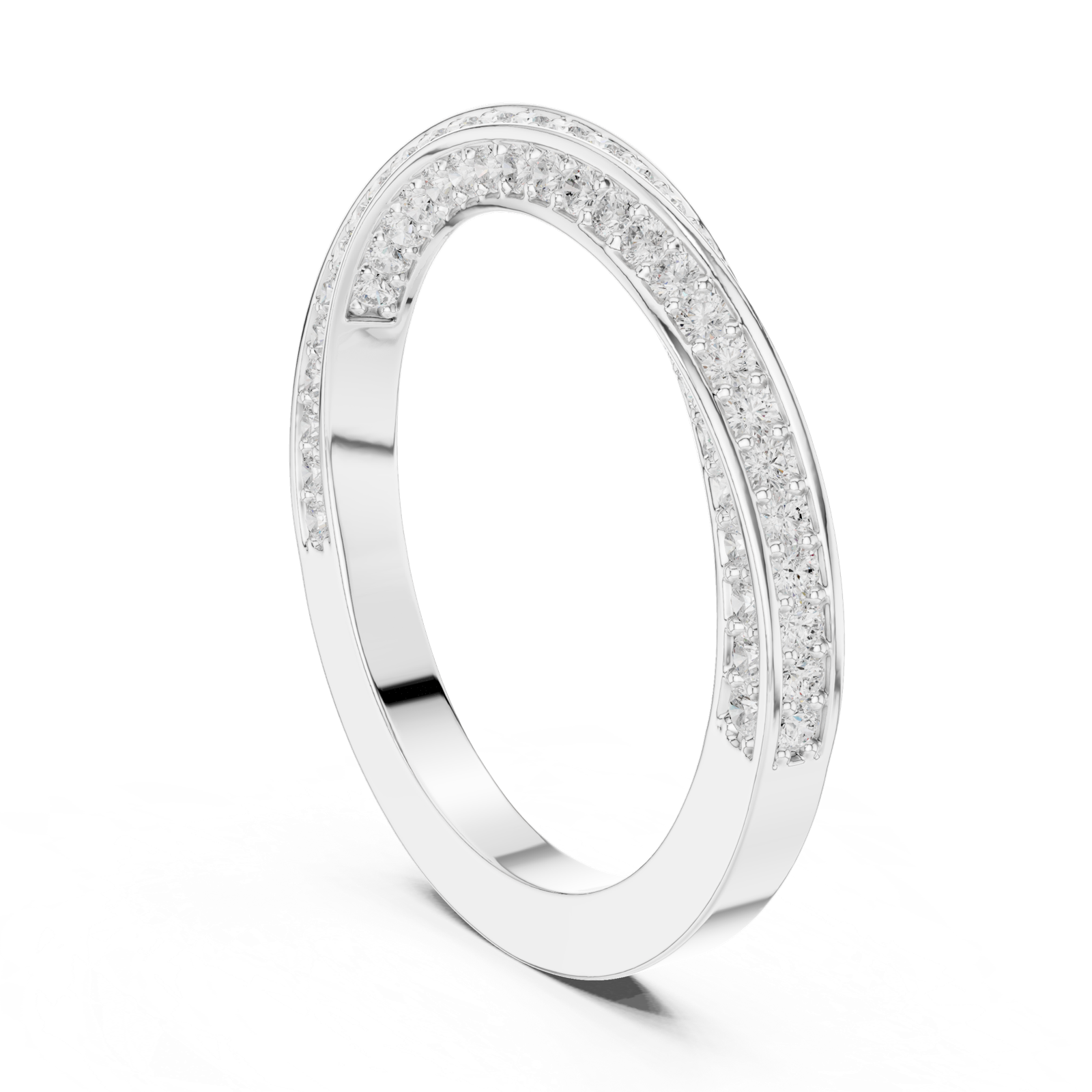 Gold Ring DDLR-377, White Gold
