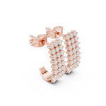 Gold Earrings SBER(55), Rose Gold, view 1