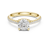 Gold Ring DDLR-631, Yellow Gold, view 4