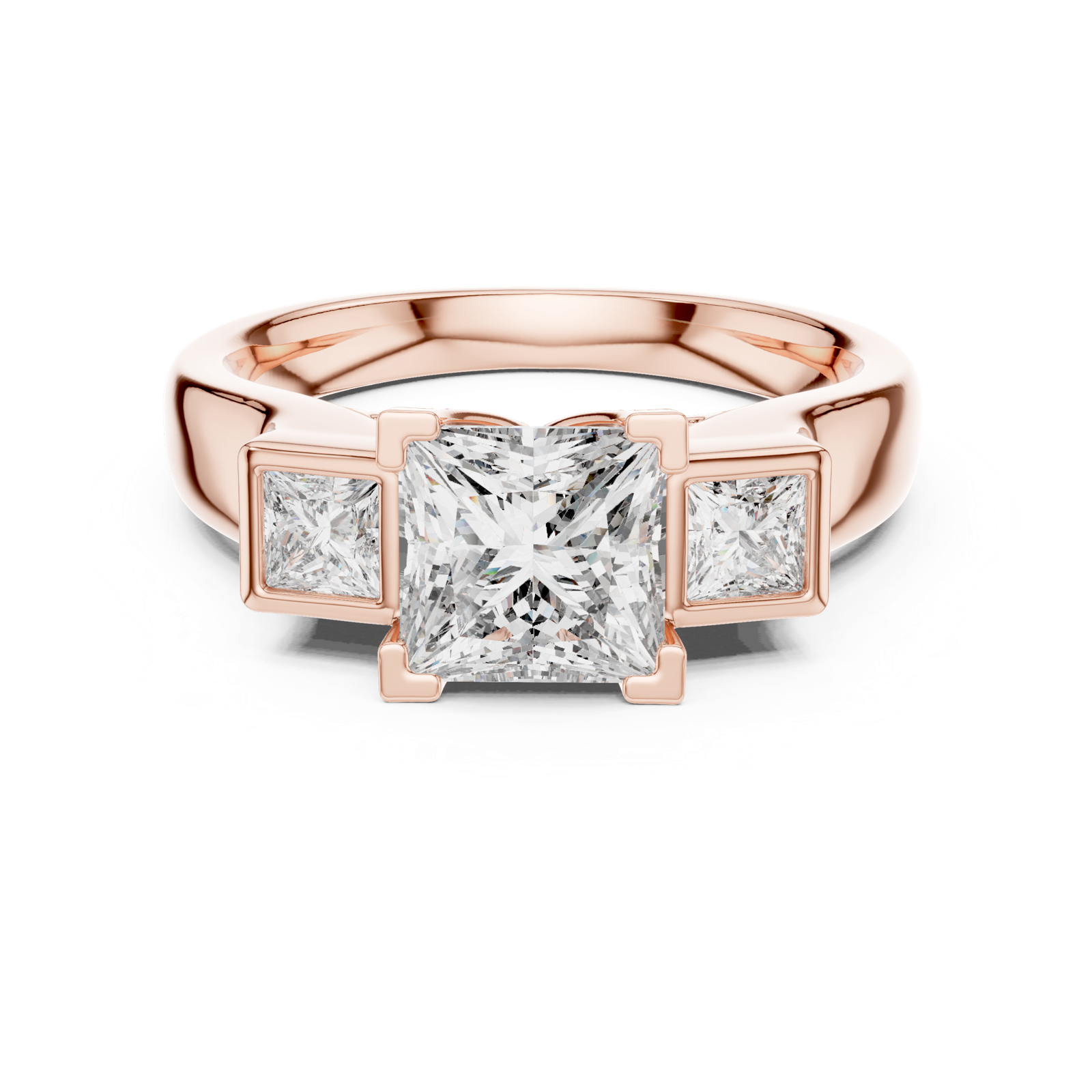 Gold Ring DDLR-178, Rose Gold, view 4