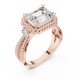 Gold Ring DDLR-339, Rose Gold, view 2