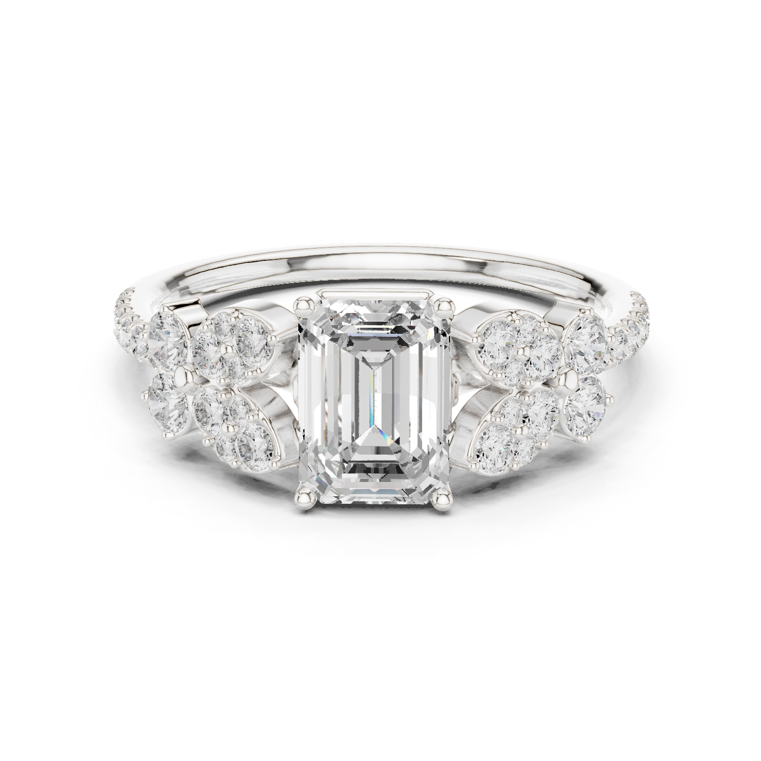 Gold Ring DDLR-1069, White Gold