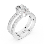 Gold Ring DDLR-1060, White Gold, view 2