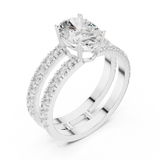 Gold Ring DDLR-1060, White Gold, view 2