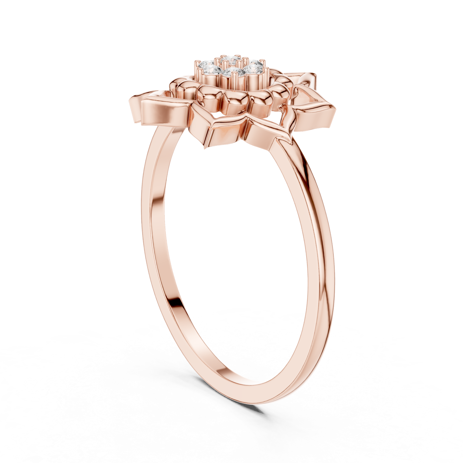Gold Ring DR-6278, Rose Gold