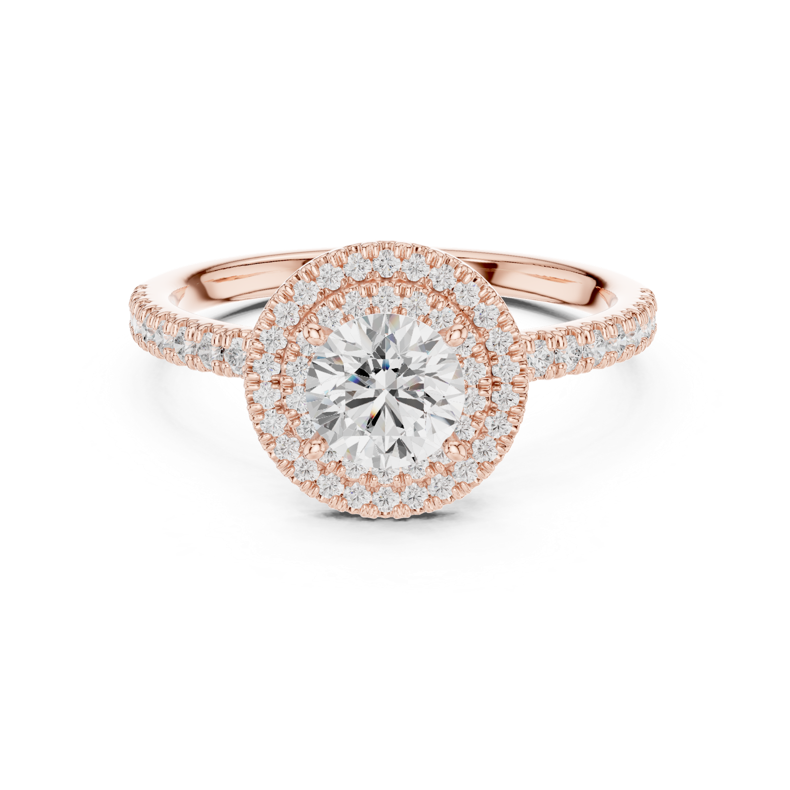 Gold Ring LR-0219, Rose Gold, view 4