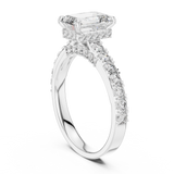 Gold Ring LR-0172, White Gold, view 1