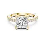 Gold Ring DDLR-880, Yellow Gold, view 4