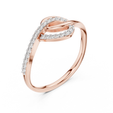 Gold Ring 12-10041@L, Rose Gold, view 2