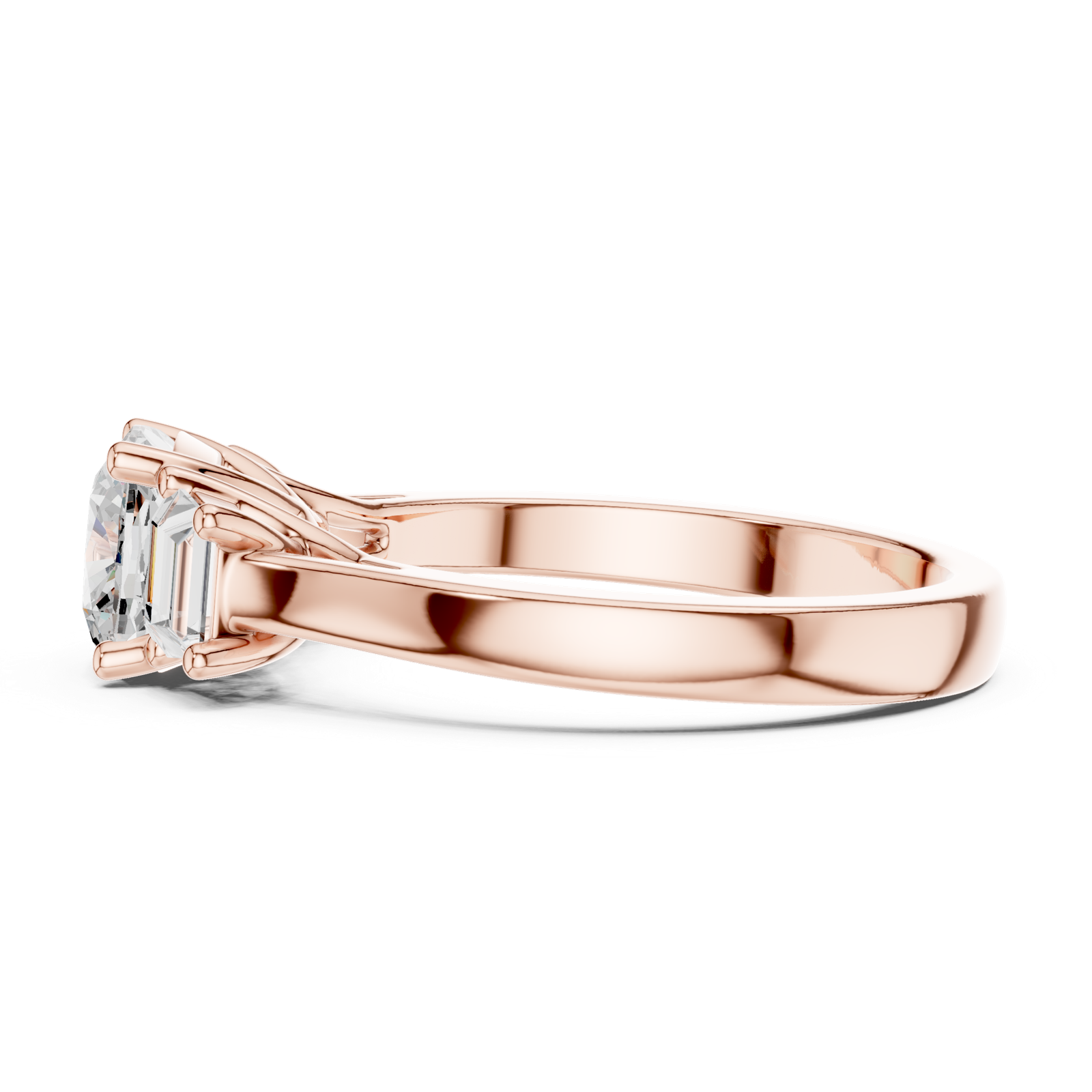 Gold Ring DDLR-265, Rose Gold, view 3