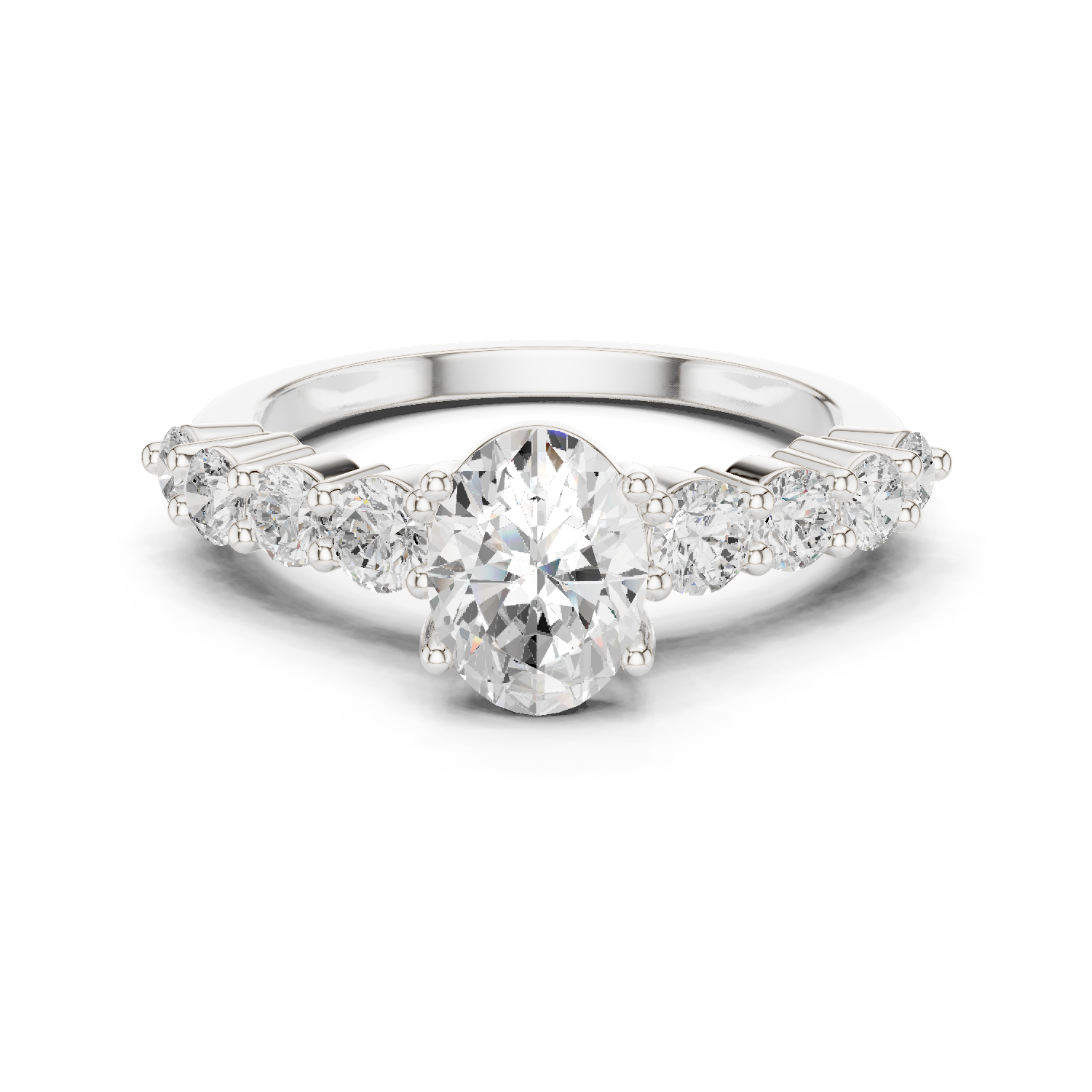 Gold Ring DDLR-1056, White Gold