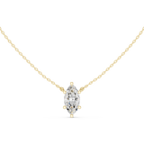 Gold Jewelry DDPO-001, Marquise center stone, Yellow Gold, view 4