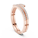 Gold Ring DR-6311, Rose Gold, view 1