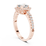 Gold Ring DDLR-765, Rose Gold, view 1