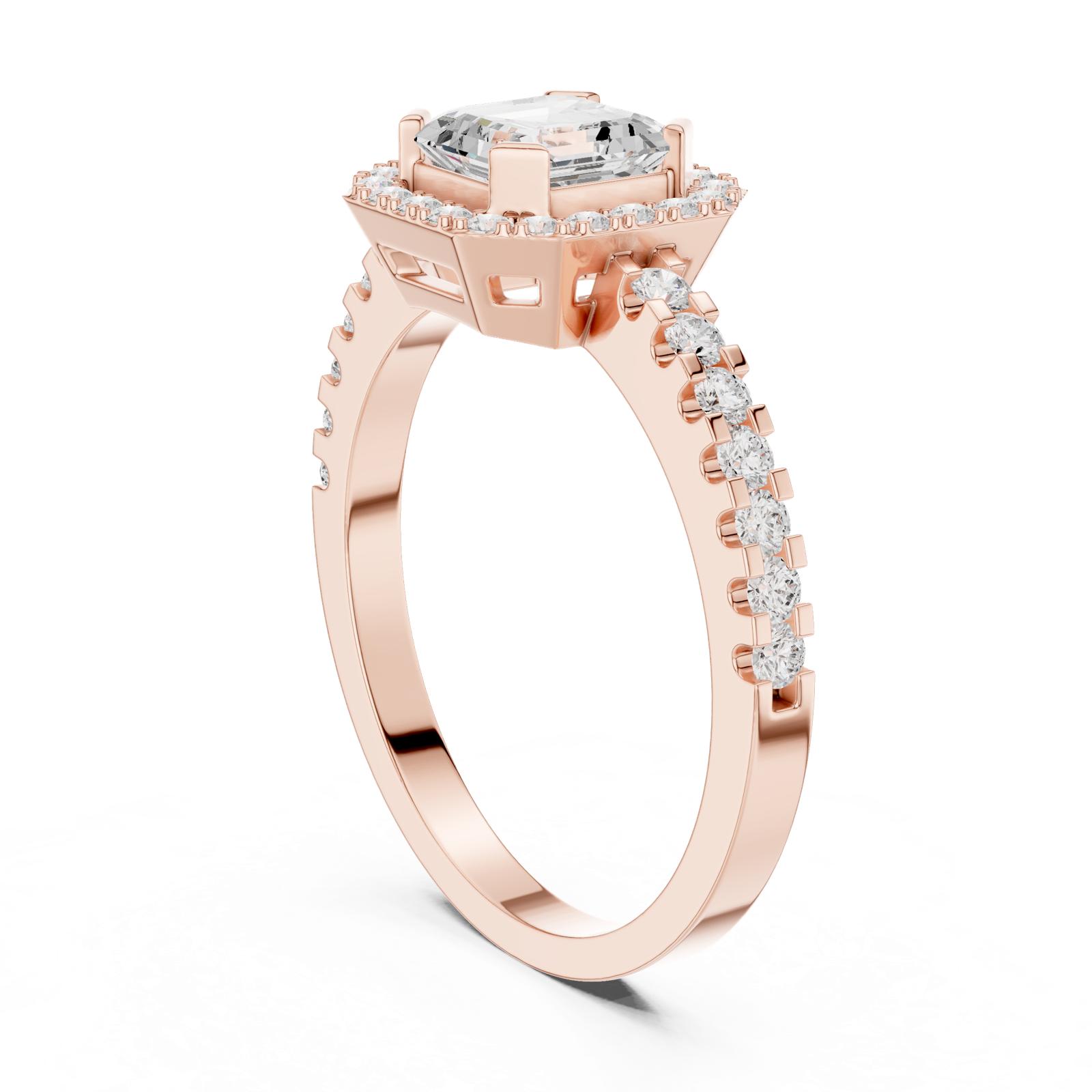 Gold Ring DDLR-765, Rose Gold, view 1