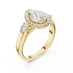 Gold Ring DDLR-280, Yellow Gold, view 2