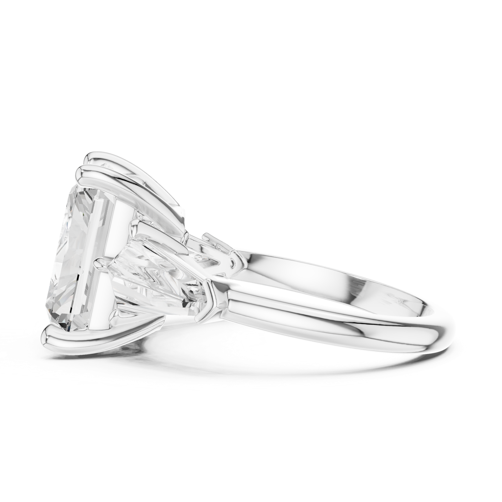 Gold Ring DDLR-288, White Gold, view 3