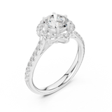 Gold Ring DDLR-677, White Gold, view 2