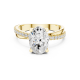 Gold Ring DDLR-358, Yellow Gold, view 4