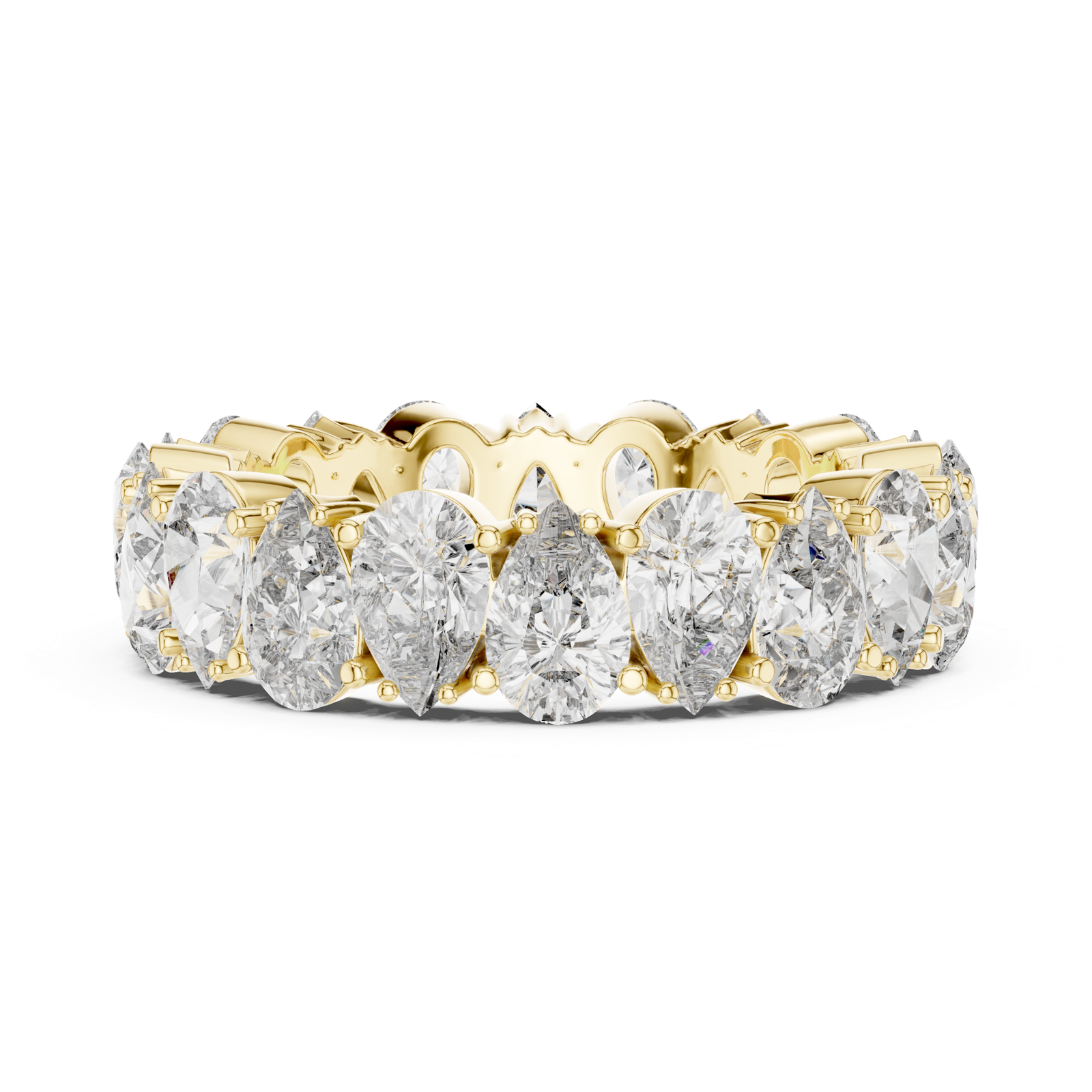 Gold Ring DDLR-241, Yellow Gold, view 3