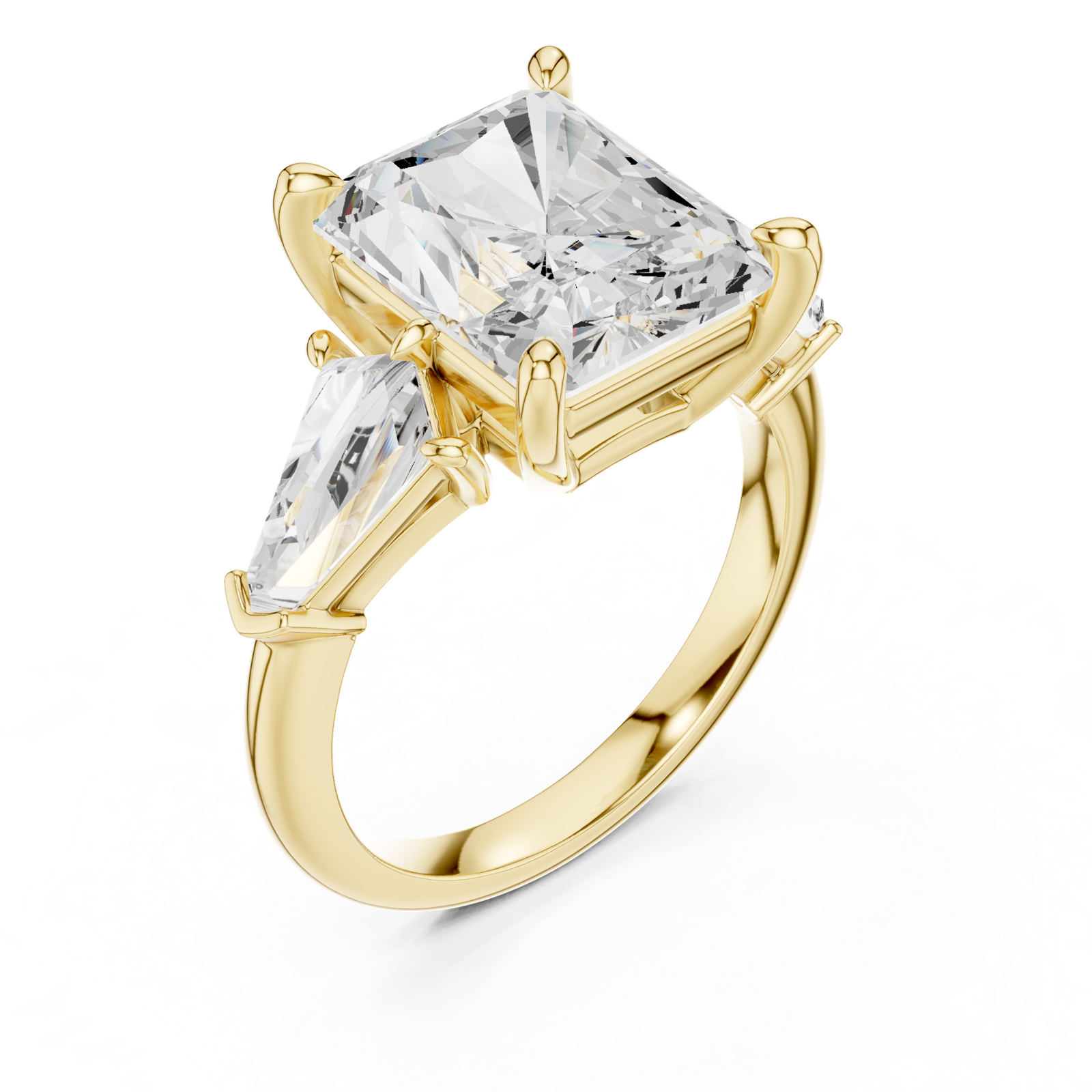 Gold Ring DDLR-288, Yellow Gold, view 2