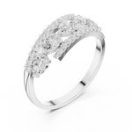 Gold Ring HLR-81, White Gold, view 2