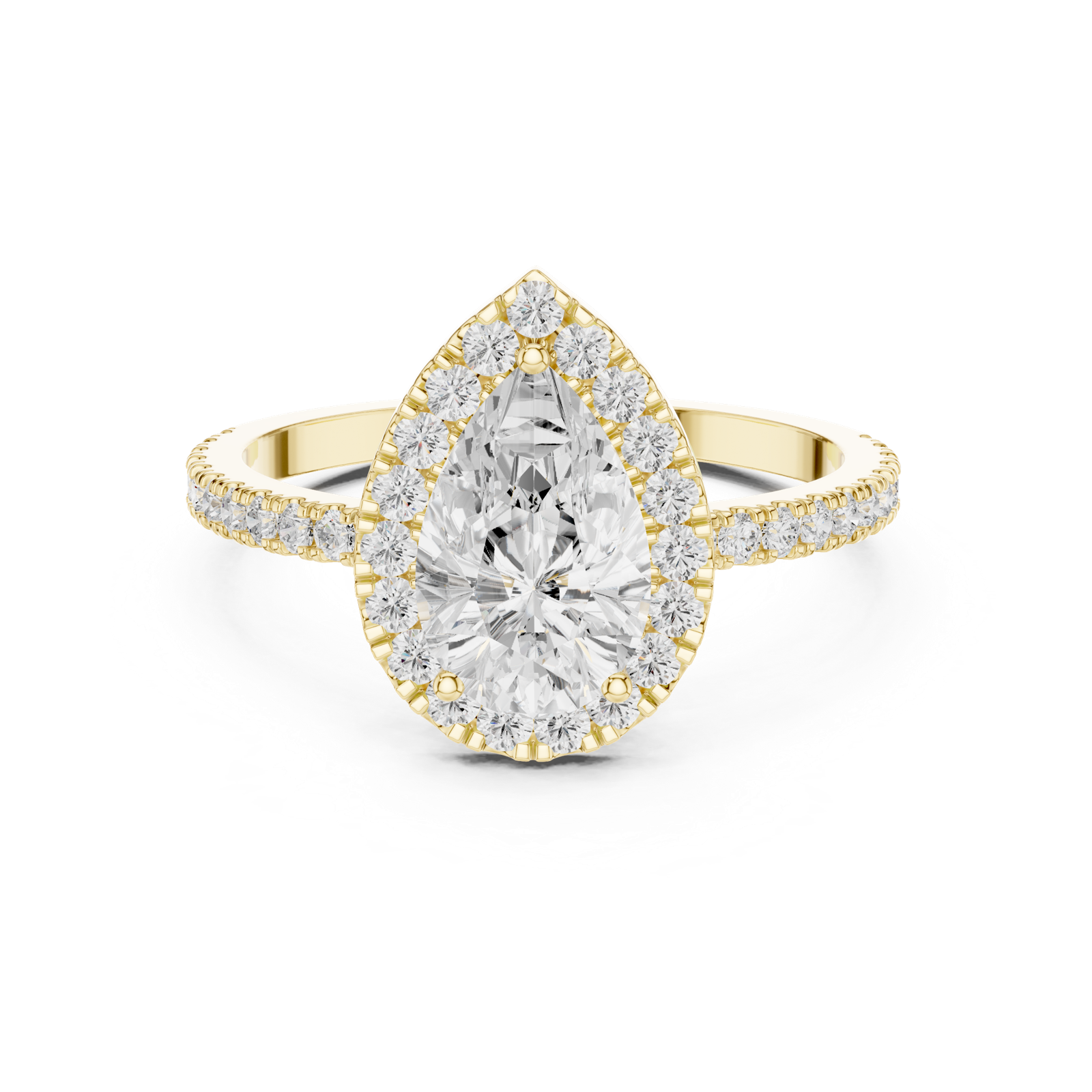 Gold Ring DDLR-1085, Yellow Gold, view 4