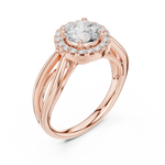 Gold Ring DDLR-637, Rose Gold, view 2