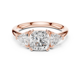 Gold Ring DDLR-853, Rose Gold, view 4