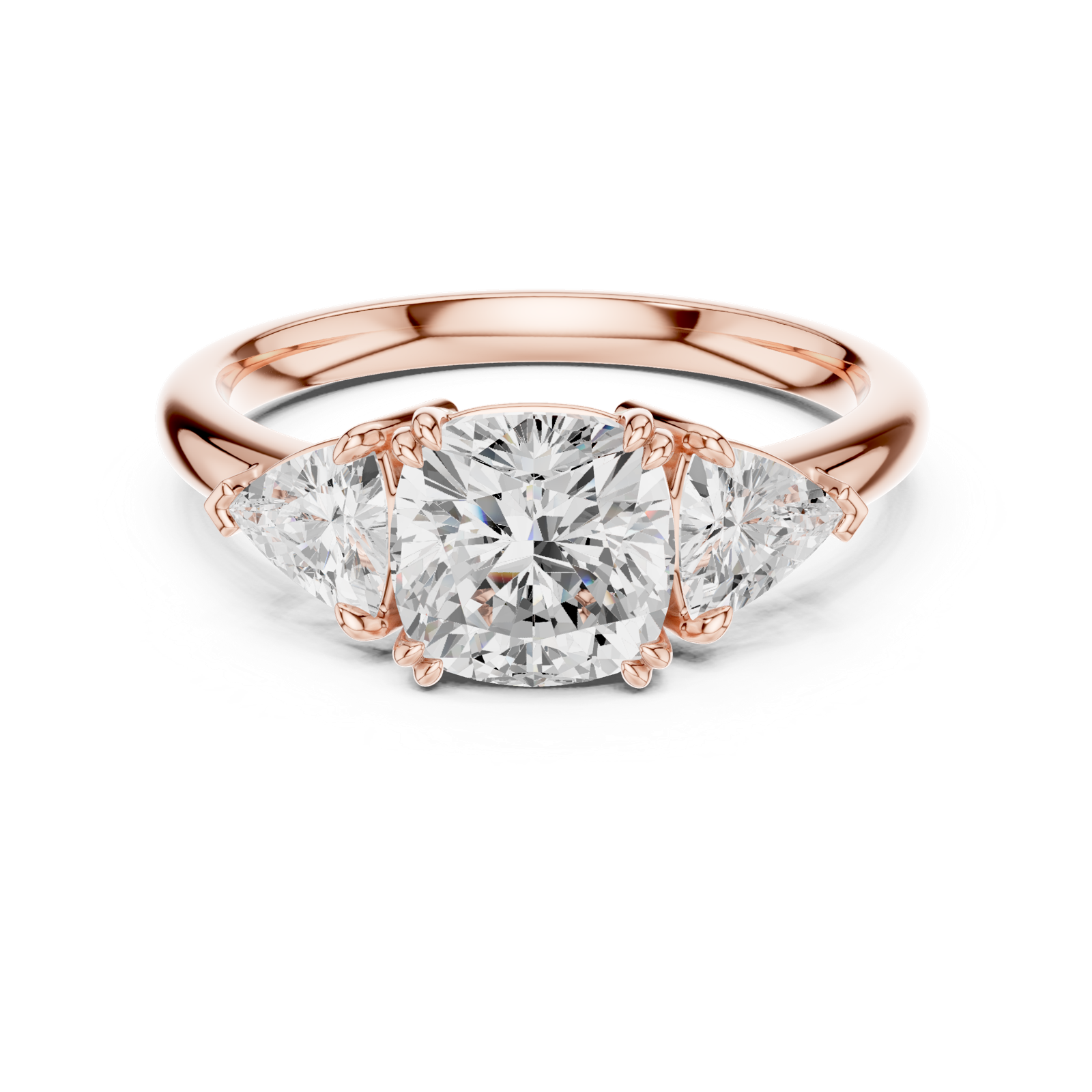 Gold Ring DDLR-853, Rose Gold, view 4