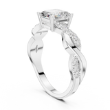 Gold Ring DDLR-1112, White Gold, view 1