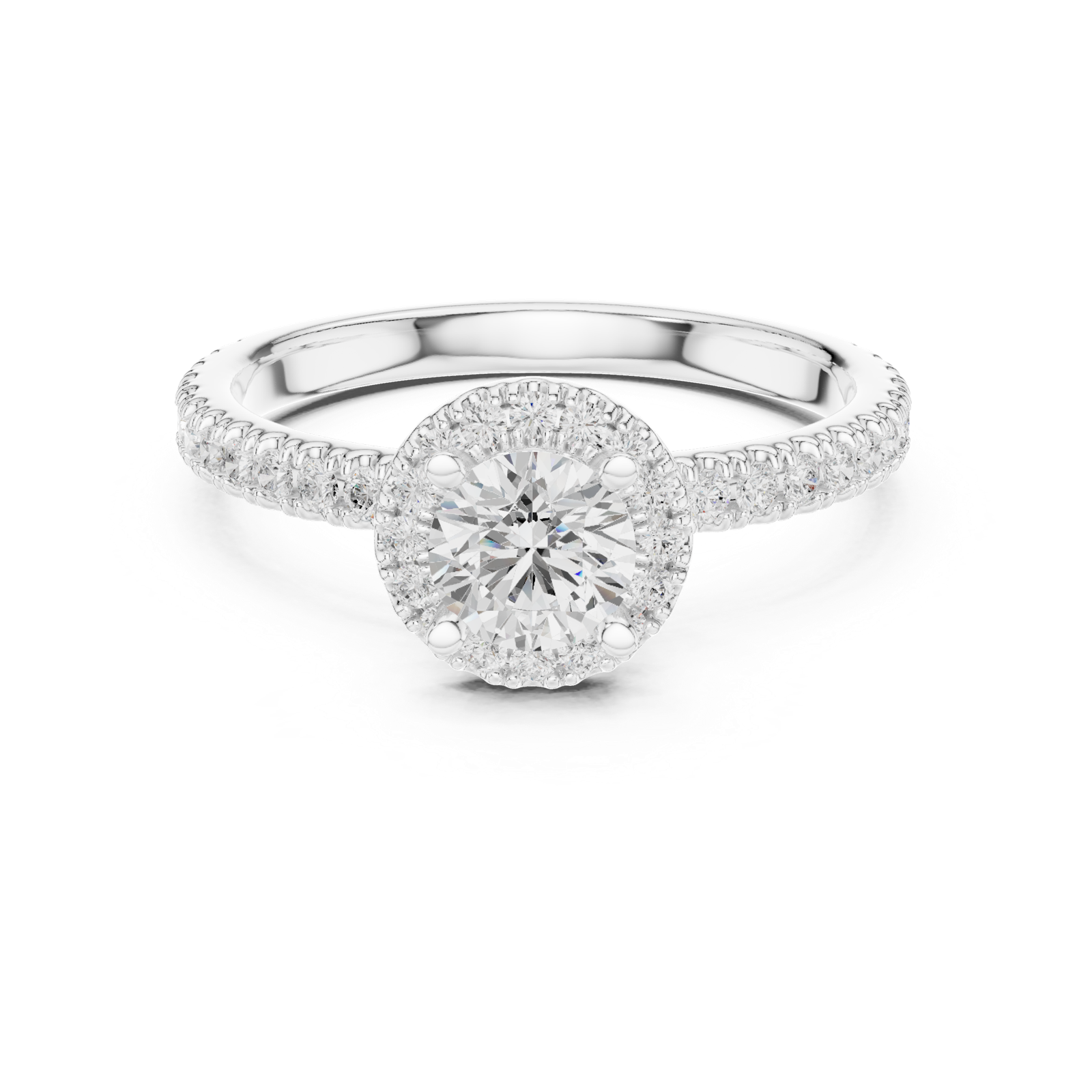 Gold Ring LR-0241, White Gold