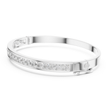 14K Solid Gold Lab Diamond Bracelet, White Gold, view 1