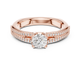 Gold Ring LR-0330, Rose Gold, view 4