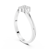 Gold Ring HLR-78, White Gold, view 1