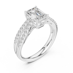 Gold Ring DDLR-712, White Gold, view 2