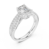 Gold Ring DDLR-712, White Gold, view 2