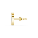 Gold Earrings SBER(43), Yellow Gold, view 3