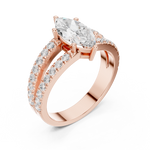 Gold Ring DDLR-1102, Rose Gold, view 2