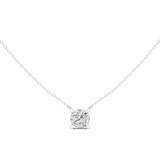 Gold Jewelry, Cushion center stone, White Gold, view 4